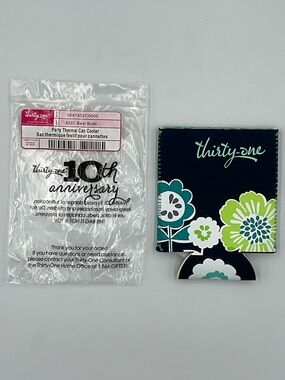 NWT Thirty-One Best Buds Party Thermal Can Coozie- 2 Pack